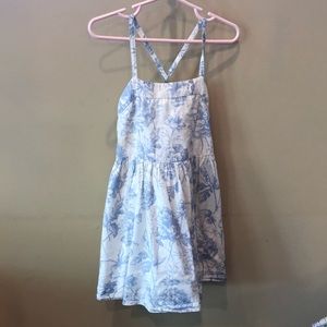 Gap kids blue floral dress 5T